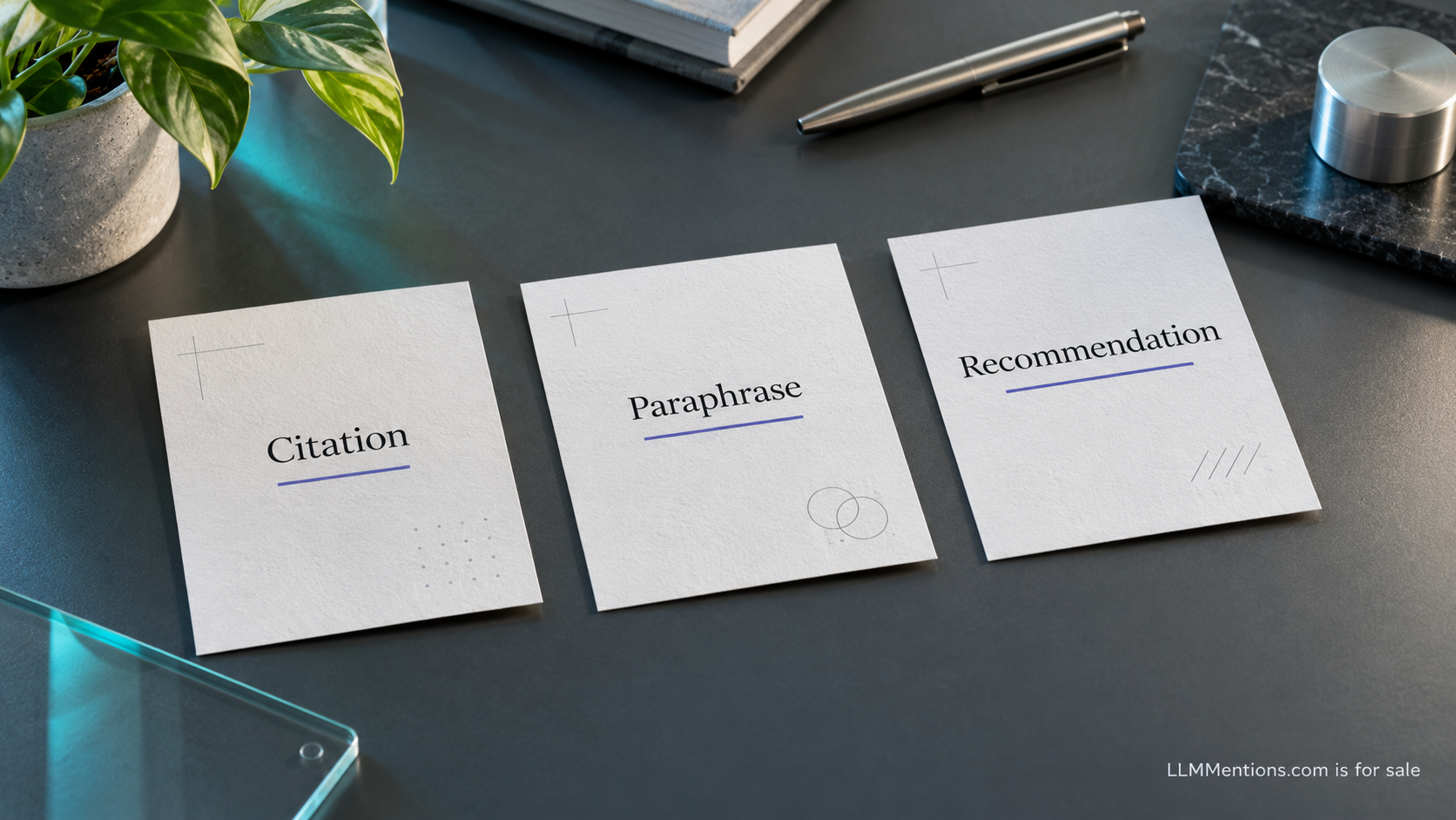 What counts as an LLM mention: LLMMentions.com on a considered workspace